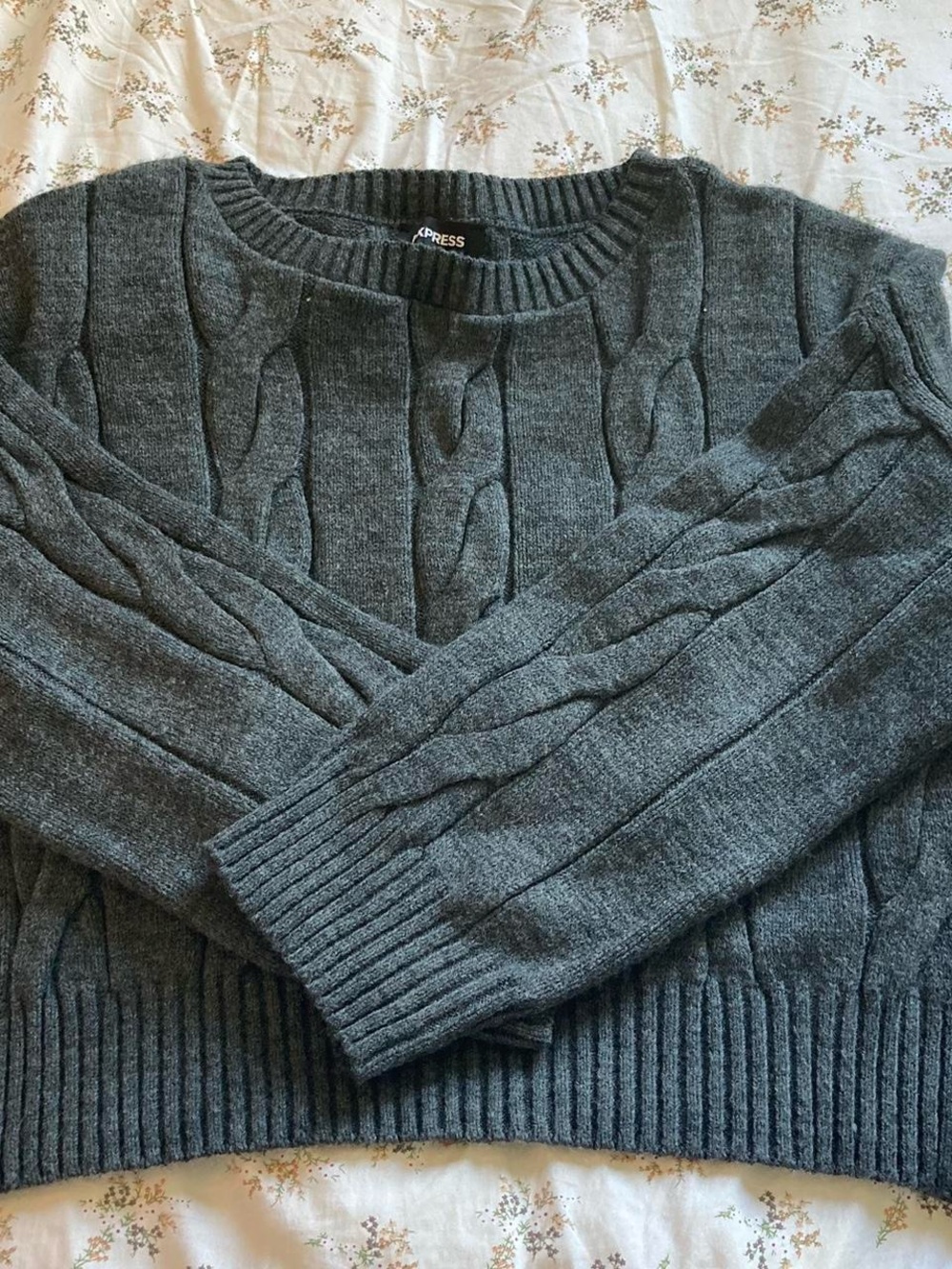cute soft gray sweater